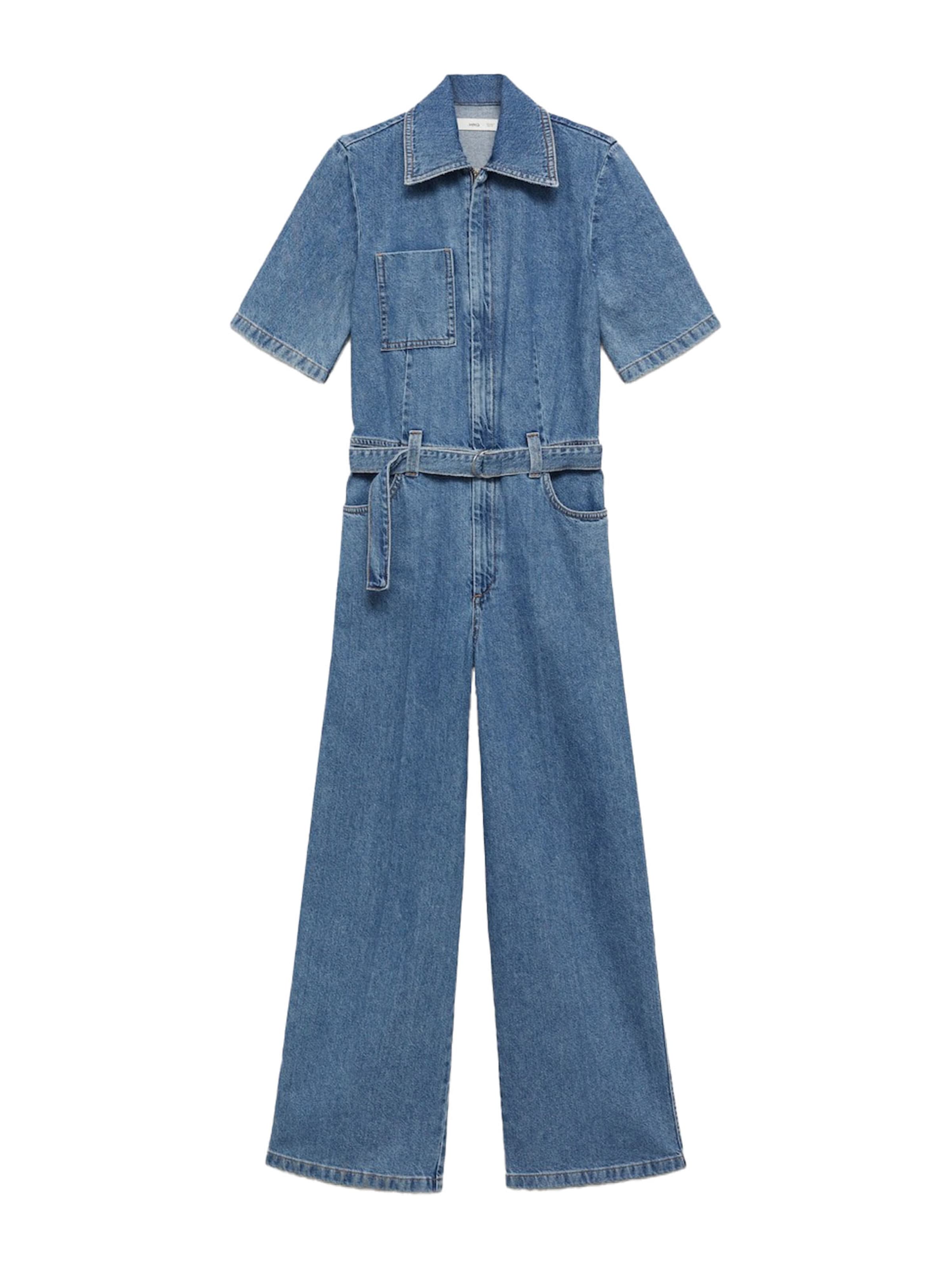 daniel hechter watches MANGO Jumpsuit 'FLEUR' in Blauw Denim