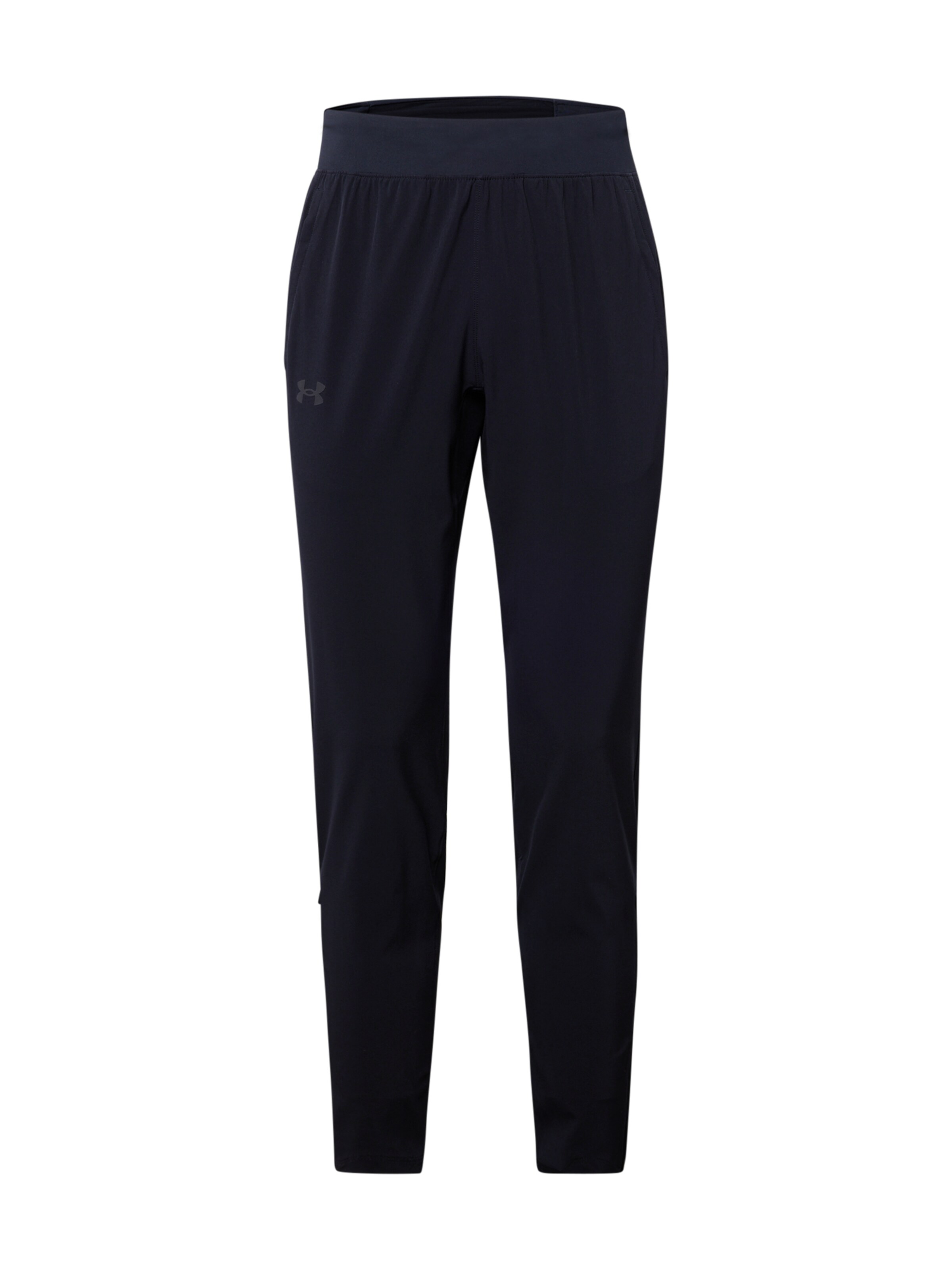 UNDER ARMOUR Tapered Sportbroek in Zwart: voorkant