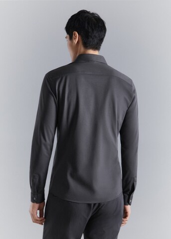 MANGO MAN Regular Fit Hemd 'Adana' in Grau