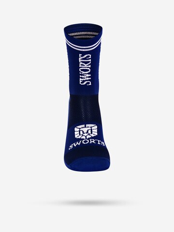 SWORTS Athletic Socks 'HYBRID' in Blue