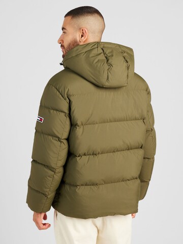 Tommy Jeans Winter Jacket 'Essential' in Green