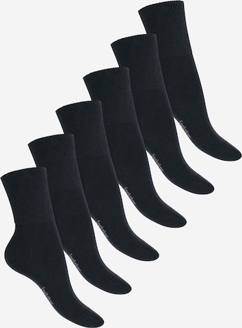 footstar Socks 'Comfort Fit' in Black: front