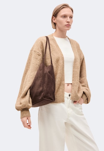 ABOUT YOU Knit cardigan 'Sydney' in Brown