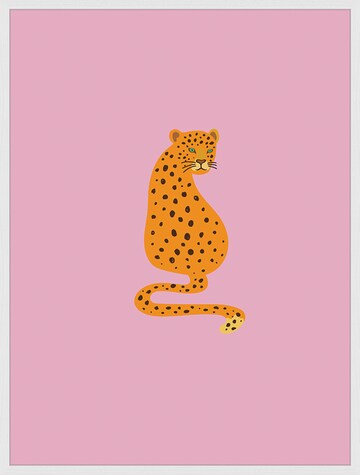 Liv Corday Image 'Panter in Pink' in White: front