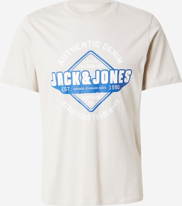 JACK & JONES T-Shirt in Beige: Vorderseite