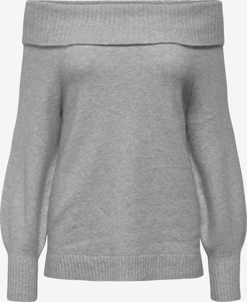 ONLY Пуловер 'ONLJEANETT' в сиво: отпред