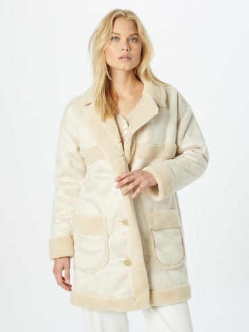 Manteau mi-saison HOLLISTER en blanc : devant