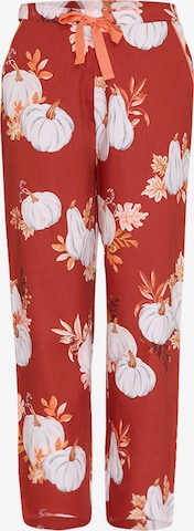 Cyberjammies Pyjamahose 'Pumpkin Spice' in Rot: Vorderseite