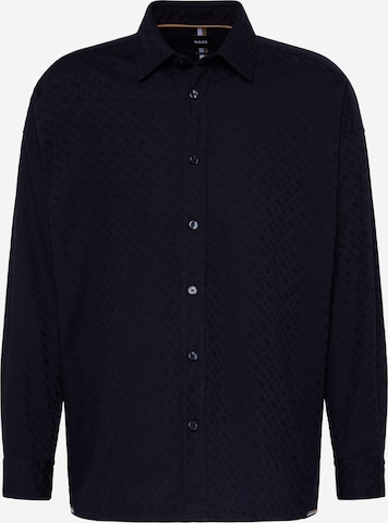 Coupe regular Chemise 'DREW' BOSS Black en bleu : devant