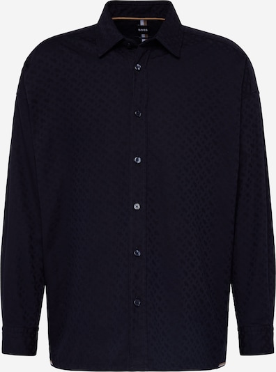 BOSS Black Риза 'DREW' в камел / нейви синьо / нощно синьо / мръсно бяло, Преглед на продукта