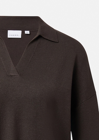 COMMA Pullover in Braun