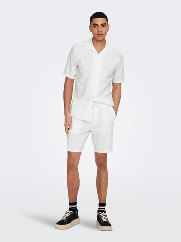 Only & Sons - Regular Calças 'Linus' em branco