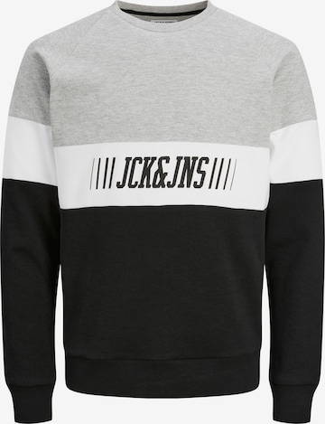 JACK & JONES Mikina 'Mateo' - Sivá: predná strana