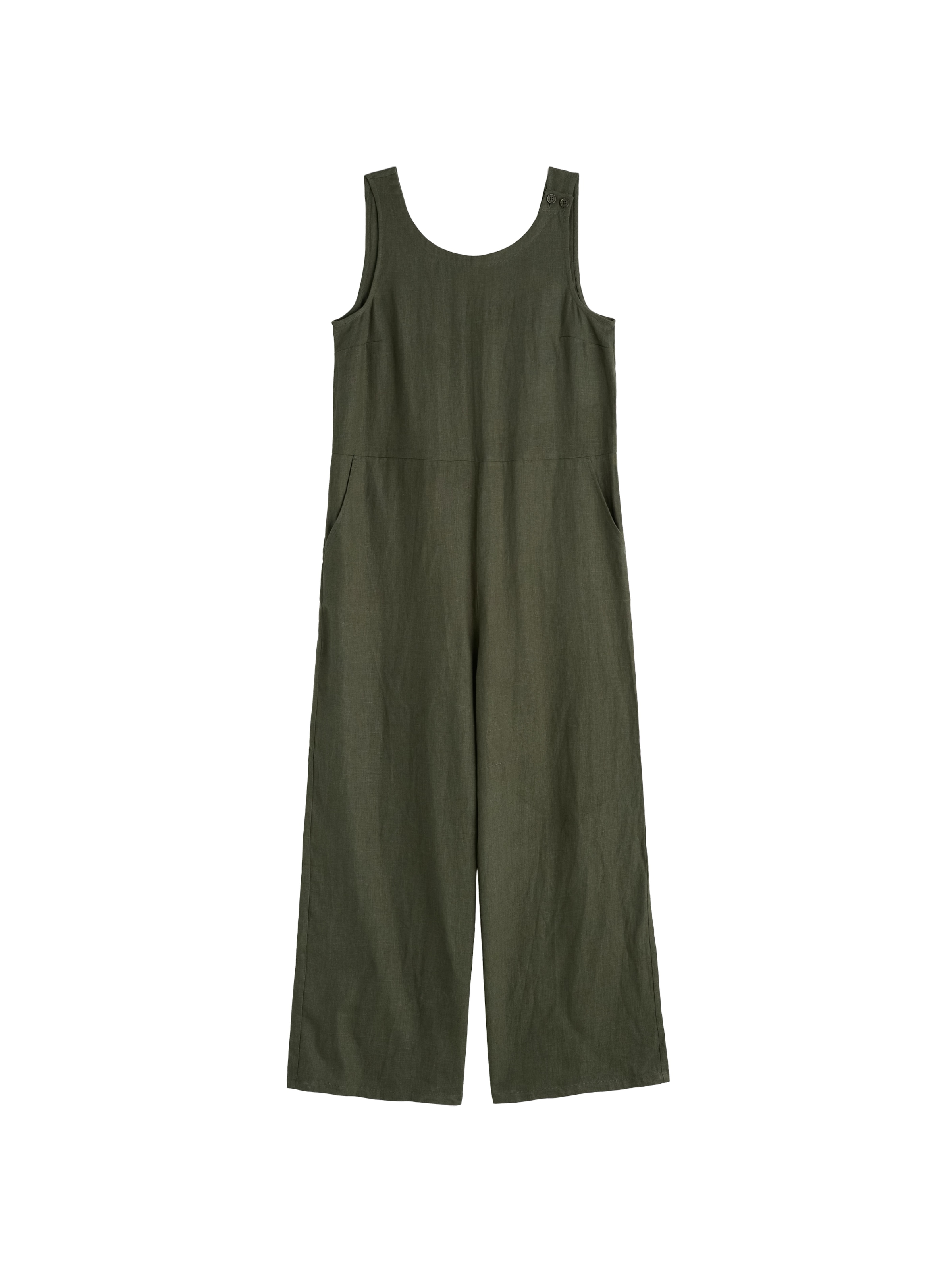 Seasalt Cornwall regular Jumpsuit 'Salt Air' i grøn: forside