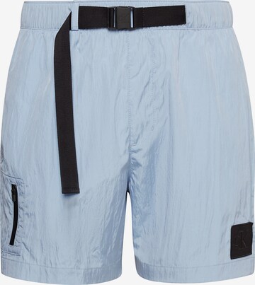 Calvin Klein Swimwear Board Shorts in Blue: front