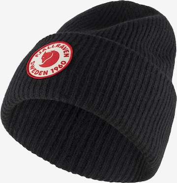 Fjällräven Mütze '1960' in Schwarz: Vorderseite