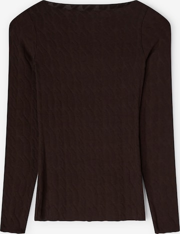 INTIMISSIMI Shirt 'Ultralight' in Brown: front