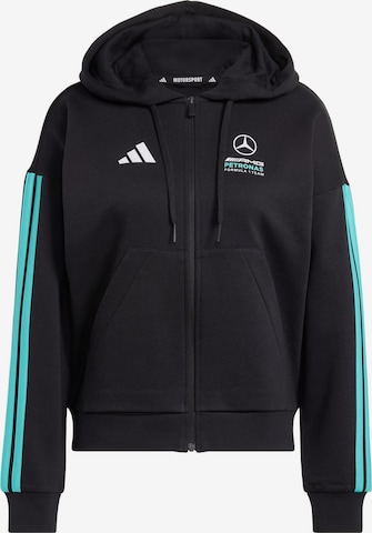 ADIDAS PERFORMANCE - Sudadera con cremallera deportiva 'Mercedes-AMG Petronas Formula 1 Team DNA' en negro: frente