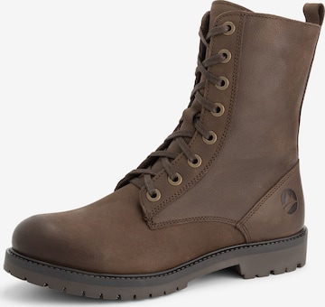 Travelin Snørestøvletter 'Bossvika' i brun: forside