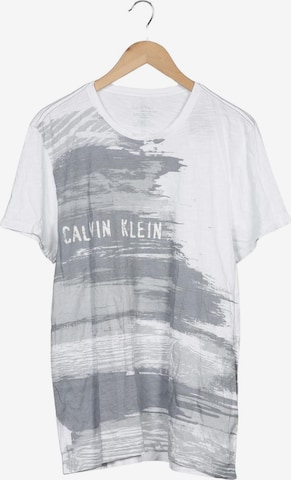 Calvin Klein T-Shirt L in Weiß: Vorderseite