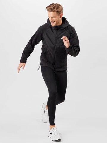 Nike SportswearRegular Fit Flis jakna - crna boja