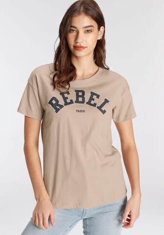 AJC Shirt in Braun: Vorderseite