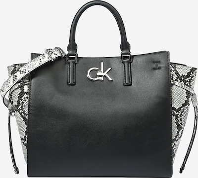 Calvin Klein Shopper in grau / schwarz / weiß, Produktansicht