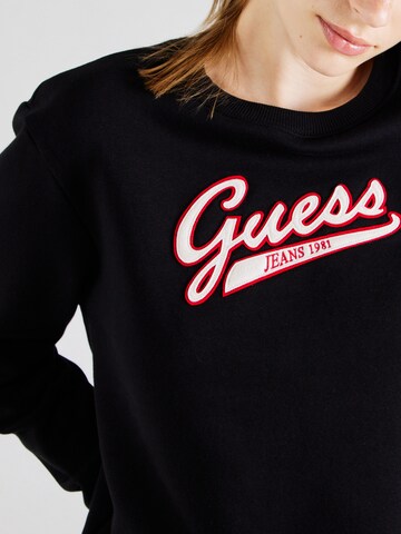 GUESS JEANS Sweatshirt in Schwarz