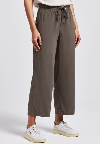 STREET ONE Wide Leg Hose 'Emee' in Braun: Vorderseite