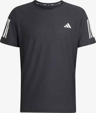 ADIDAS PERFORMANCE Funkcionalna majica 'Own the Run' | črna / bela barva, Prikaz izdelka