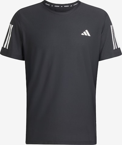 ADIDAS PERFORMANCE T-Shirt fonctionnel 'Own the Run' en noir / blanc, Vue avec produit