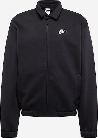 Džemperis 'HARRINGTON' iš Nike Sportswear, spalva – juoda / balta, Prekių apžvalga