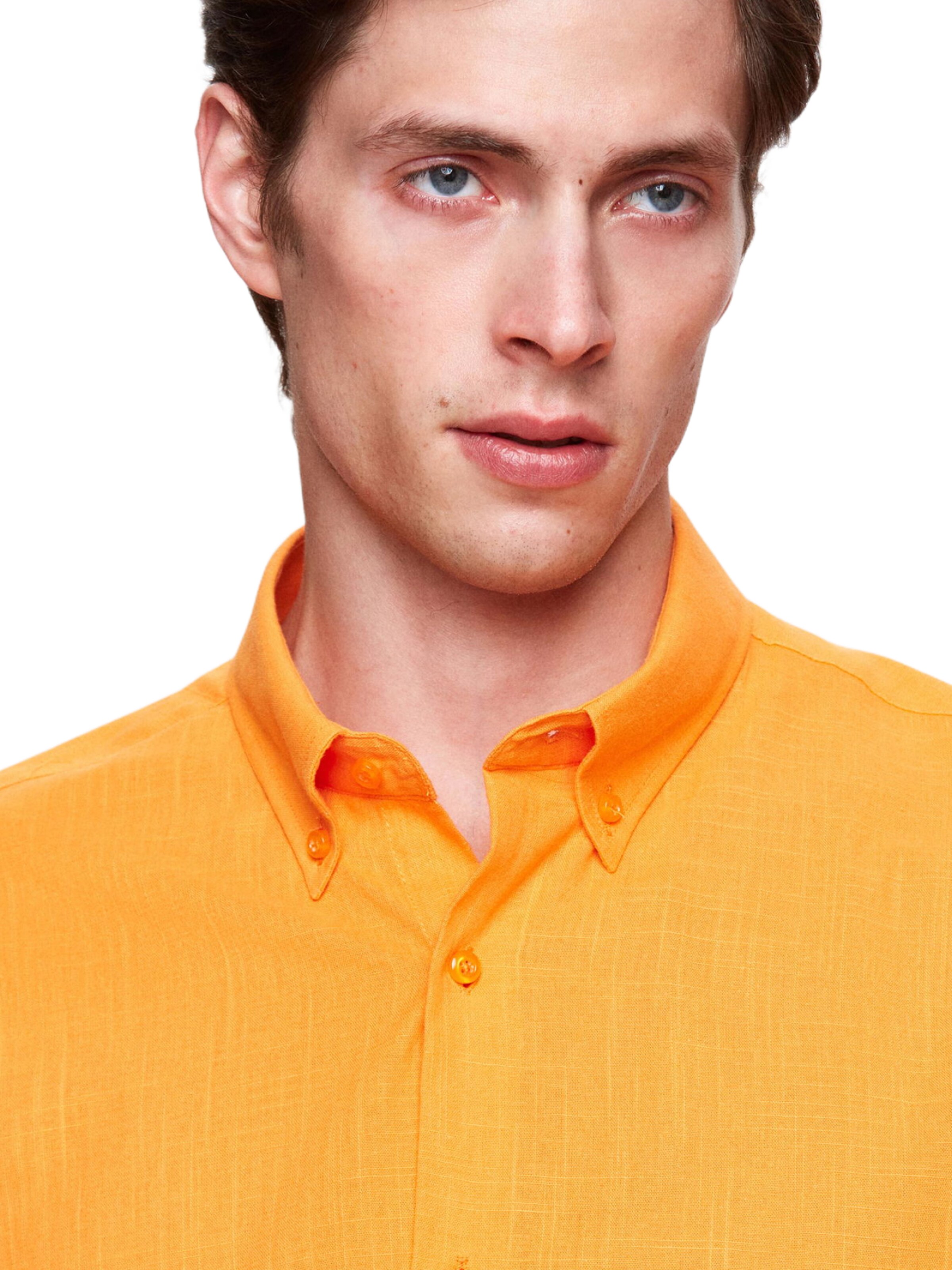 D’S Damat Regular fit Overhemd in Oranje