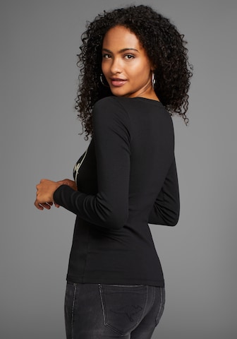 KangaROOS Shirt in Schwarz