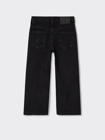 MANGO KIDS Wide Leg Jeans in Schwarz