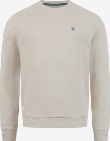 U.S. POLO ASSN. Sweatshirt in Beige: voorkant