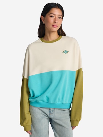 BILLABONG Sweatshirt 'Jump Around Block' in Green: front