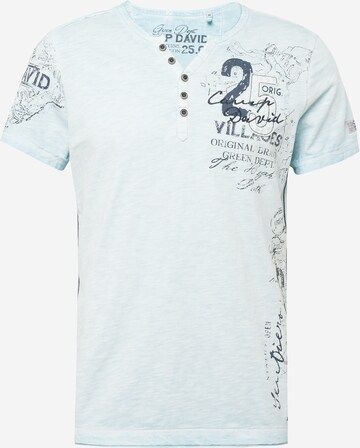 CAMP DAVID Shirt 'Cinque Terre' in Blauw: voorkant