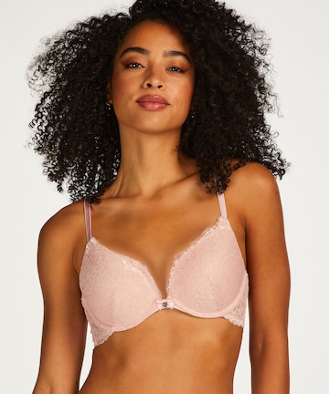 Hunkemöller Push-up Σουτιέν 'Marine' σε ροζ