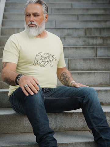 FORSBERG Shirt 'Finnson T-Shirt mit Brustlogo' in Grün: Vorderseite