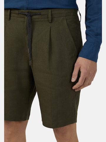 regular Pantaloni con pieghe di Boggi Milano in verde