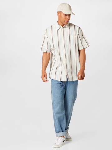 WEEKDAY Comfort fit Button Up Shirt 'Vincent' in White