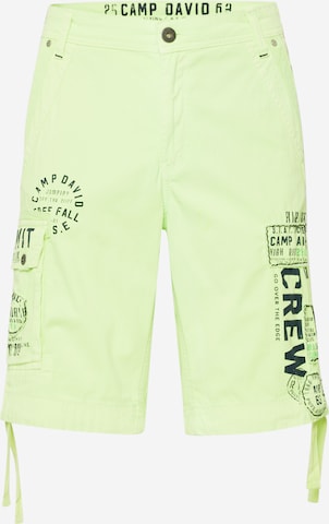 CAMP DAVID Pants in Green: front