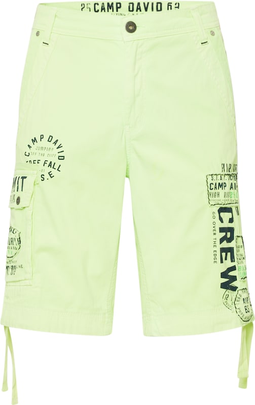 CAMP DAVID Regular Shorts in Neongrün
