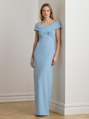 Abito da sera di Lauren Ralph Lauren in blu: frontale