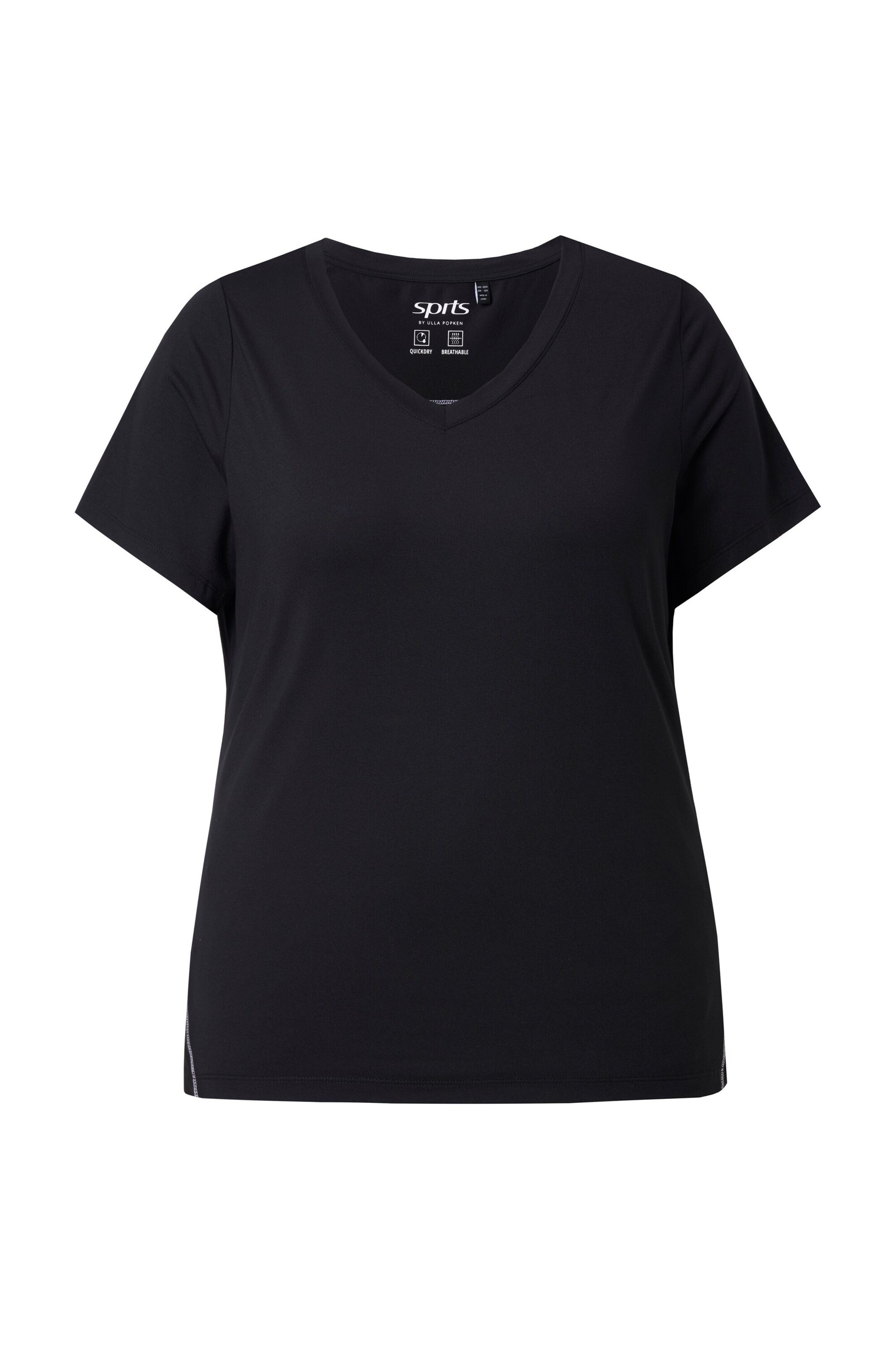 Ulla Popken Shirt in Black: front
