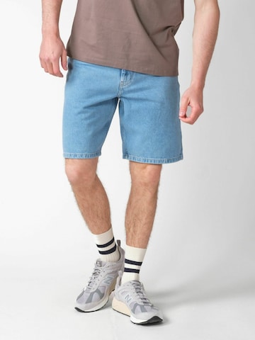 Klitmøller Regular Trousers ' Bastian ' in Blue: front