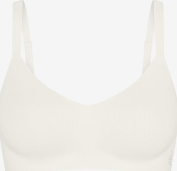 SLOGGI Bralette Bra ' Blue ZERO Feel Pure ' in White: front