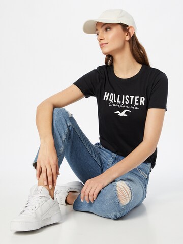 HOLLISTER Shirt in Schwarz