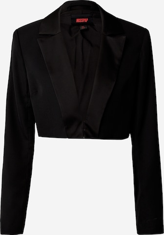 Misspap - Blazer en negro: frente